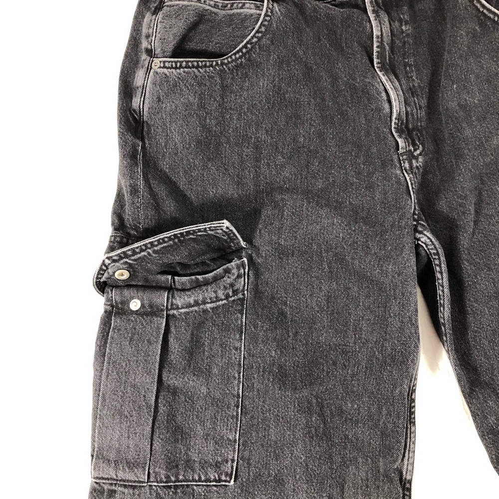 Agolde LA Jeans Women’s Size 31 Black Cargo Wide Leg High Rise - Picture 4 of 12